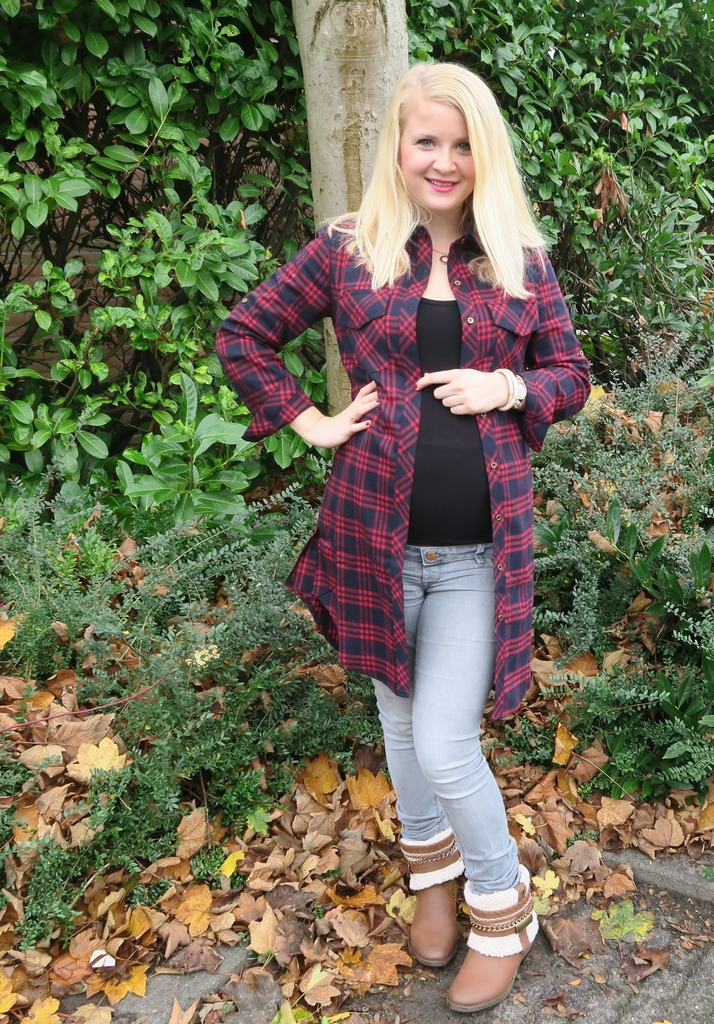 Outfit with the bump: De lange blouse - Kelly Caresse