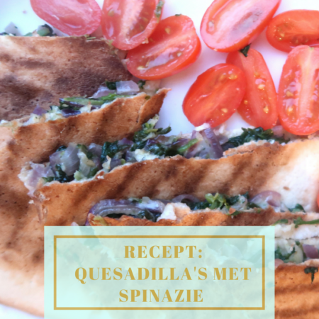 Recept: Quesadilla met spinazie en geitenkaas